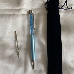 Brand New Swarovski Crystalline Ballpoint Pen Blue